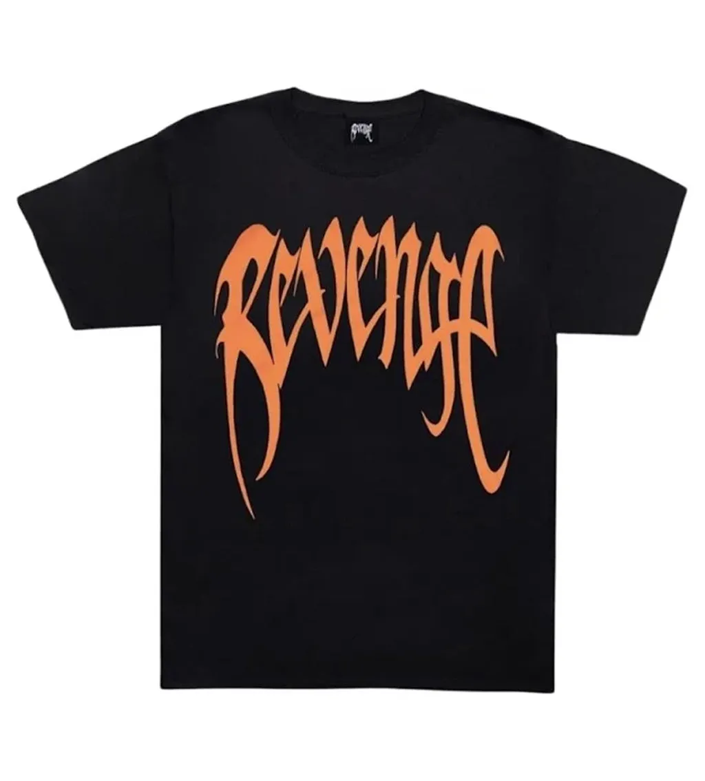 Revenge-Orange-Arch-Logo-Tee-Bla